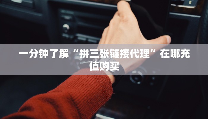 一分钟了解“拼三张链接代理”在哪充值购买